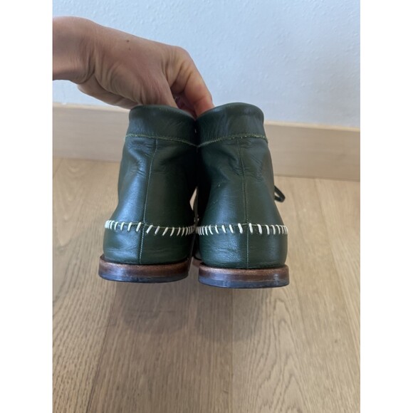 $220 Thorocraft The Hudson Mens Green Leather  Chukka Boots 43 9.5 Lace Up Shoes